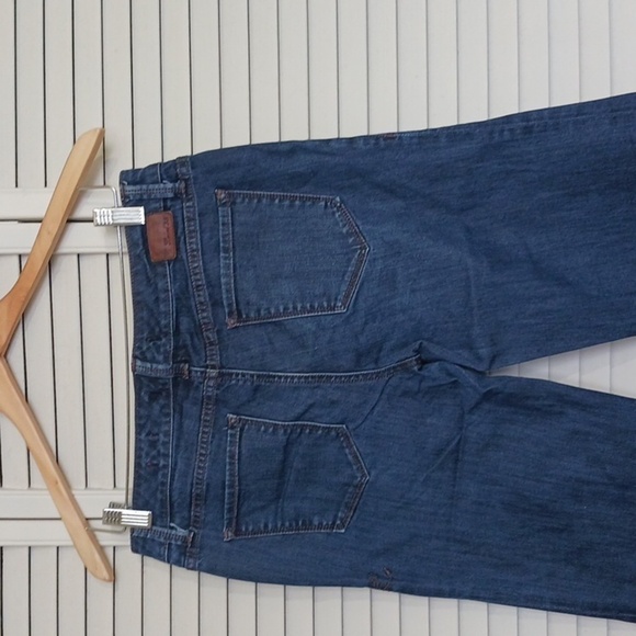 Anthropologie Level 99 Cropped Wide-Leg, Dark Wash Jeans, Size 28 - Picture 6 of 12